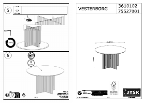 Mode d’emploi JYSK Vesterborg Table de salle à manger