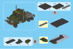Manual Ox Blocks set 0818 Adventures Green transformer