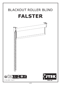 Manuál JYSK Falster Okenní roleta