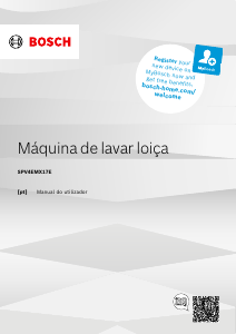 Manual Bosch SPV4EMX17E Máquina de lavar louça