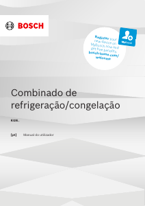 Manual Bosch KGN362WCF Frigorífico combinado