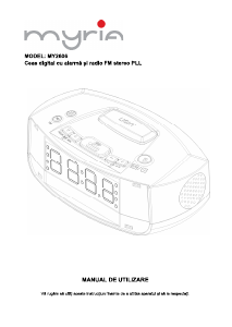Manual Myria MY2606 Radio cu ceas