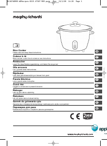 Manual Morphy Richards RC48746 Rice Cooker