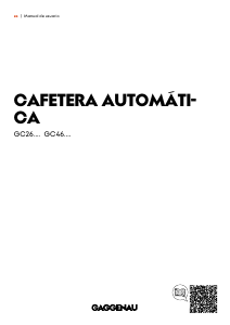 Manual de uso Gaggenau GC461120 Máquina de café