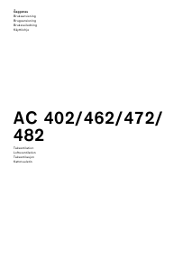 Brugsanvisning Gaggenau AC482181 Emhætte
