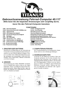 Bedienungsanleitung Filmer 40.117 Fahrradcomputer