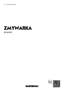 Instrukcja Gaggenau DF481101F Zmywarka