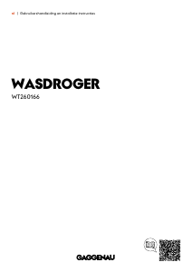 Handleiding Gaggenau WT260166 Wasdroger