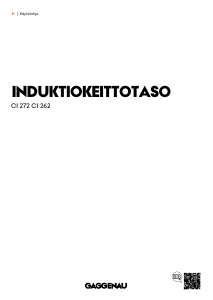 Käyttöohje Gaggenau CI262105 Keittotaso