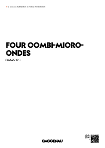 Mode d’emploi Gaggenau GM450120 Micro-onde