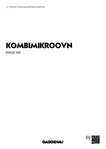 Bruksanvisning Gaggenau GM451120 Mikrobølgeovn