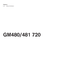 Mode d’emploi Gaggenau GM480720 Micro-onde
