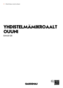 Käyttöohje Gaggenau GM481120 Mikroaaltouuni