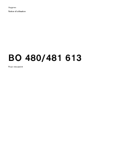 Mode d’emploi Gaggenau BO481613 Four