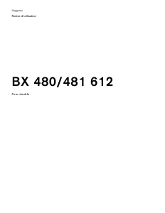 Mode d’emploi Gaggenau BX481612 Four