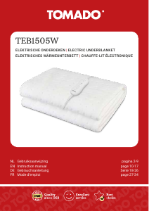 Bedienungsanleitung Tomado TEB1505W Elektrische heizdecke