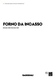 Manuale Gaggenau GO221130 Forno