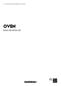 Manual Gaggenau GO241130 Oven