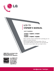 Handleiding LG 37LB4D 