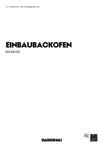 Bedienungsanleitung Gaggenau GO481120 Backofen