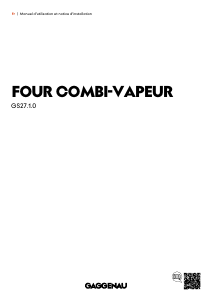 Mode d’emploi Gaggenau GS271100 Four