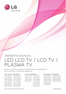 Manual LG 47LK520 LCD Television