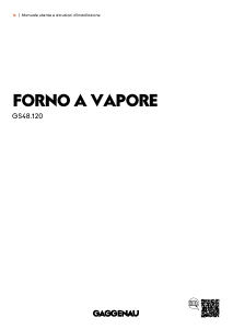 Manuale Gaggenau GS480120 Forno