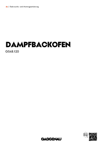 Bedienungsanleitung Gaggenau GS481120 Backofen