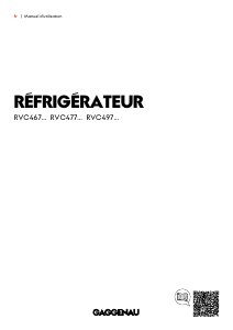 Mode d’emploi Gaggenau RVC467190 Réfrigérateur