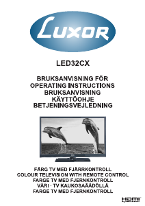 Handleiding Luxor LED32CX LED televisie