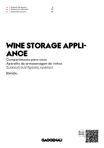 Manual de uso Gaggenau RW404264 Vinoteca