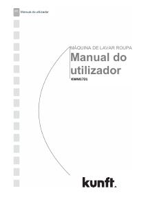 Manual Kunft KWM1721 Máquina de lavar roupa