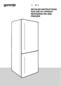 Manual Gorenje NRC619CSXL4WF Fridge-Freezer