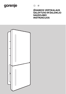Vadovas Gorenje NRKI519E41 Šaldytuvas-šaldiklis