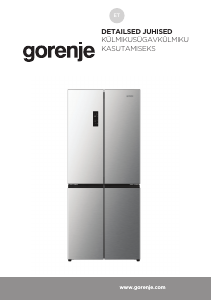 Kasutusjuhend Gorenje NRM819E61BX Külmik-sügavkülmik