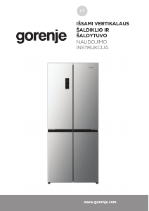 Vadovas Gorenje NRM819E61X Šaldytuvas-šaldiklis