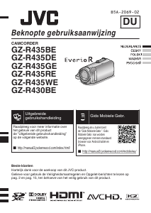 Handleiding JVC GZ-R435BE 