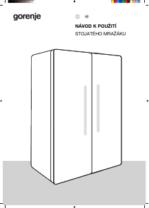 Manuál Gorenje NRS917E41BXWD Lednice s mrazákem