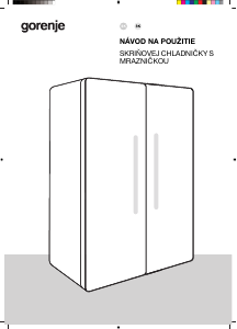 Návod Gorenje NRS917E41X Chladnička s mrazničkou