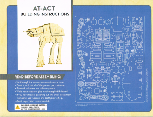 Manuale IncrediBuilds Model Kit Star Wars AT-ACT