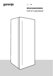 Bruksanvisning Gorenje R619EES5 Kjøleskap