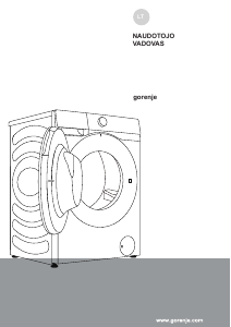 Vadovas Gorenje WD2PA854ADW/DE Skalbimo ir džiovinimo mašina