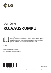 Käyttöohje LG RHA1008NWKB Kuivausrumpu