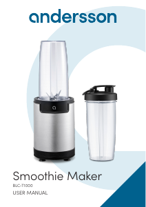 Bruksanvisning Andersson BLC-T1000 Blender
