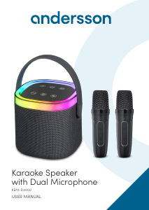 Handleiding Andersson KEM-D3000 Karaokeset
