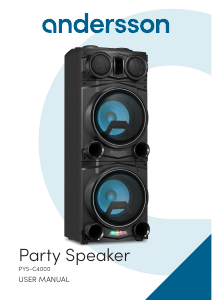 Manual Andersson PYS-C4000 Speaker