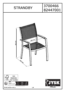 Manuale JYSK Strandby Sedia da giardino