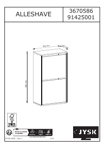 사용 설명서 JYSK Alleshave 신발 캐비닛