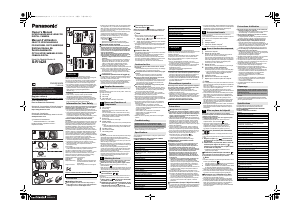 Bruksanvisning Panasonic S-R1428 Lumix Objektiv
