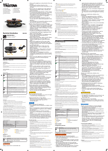 Bedienungsanleitung Tristar RA-2760 Raclette-grill